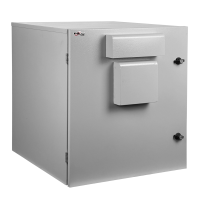 RK6-6BE ALGCOM Armario Estanco 6U 640x590mm IP54 para Exterior en Poste Galvanizado compatible con Acumuladores