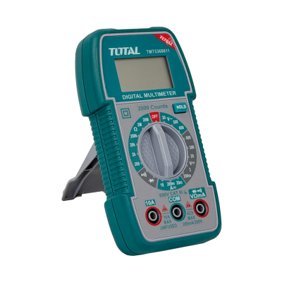 MULTITESTER TOTAL Multímetro Digital req-2xAAA 600VDC 600VAC CATIII 10A TMT460011