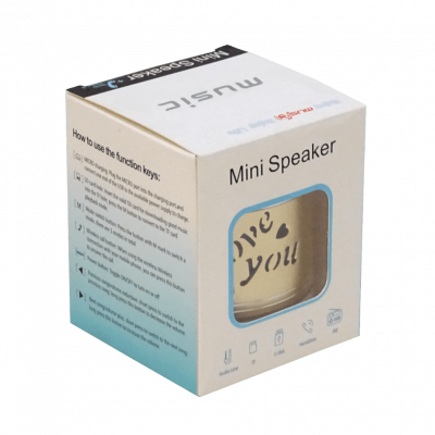 PARLANTE-C Altavoz Cilíndrico Bluetooth Recargable FM mSD 3,5mm-M XL-S28U