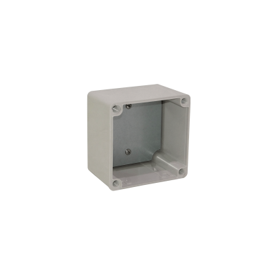 TJ-AT-1212 TIBOX 125x125x100mm Carcasa ABS IP66 Cubierta-Transparente con Placa-Aluminio