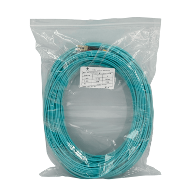 JF3LL50 Cable de fibra óptica dúplex multimodo OM3 LC-LC de 50 metros, 50/125 µm, cubierta LSZH de 3.0 mm