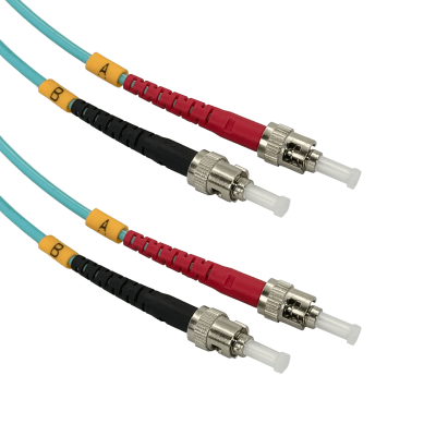 JF3TT2 2 metros ST-ST OM3 Multimodo MM Dúplex Cable de Fibra 3.0mm 50/125µm LSZH