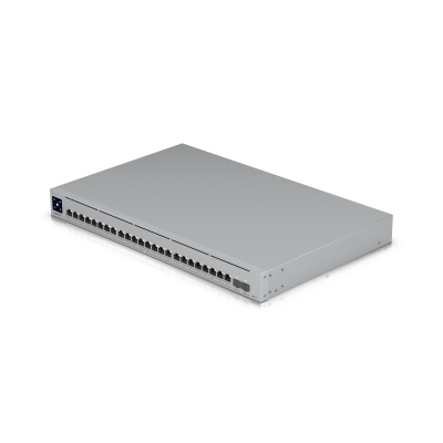 USW-ENTERPRISEXG-24 UBIQUITI 24-Puertos-10G 2-SFP28 requiere-UniFi-v6.1.67 Conmutador Administrable opcional-USP-RPS