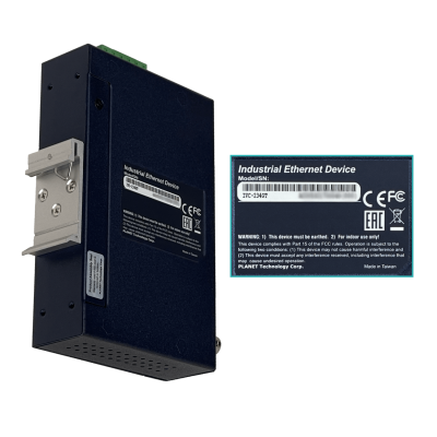 IVC-234GT PLANET 4-1000-RJ45 1-VDSL RJ11-H-1400mt / BNC-H-2400mt CarrilDIN requiere-Fuente
