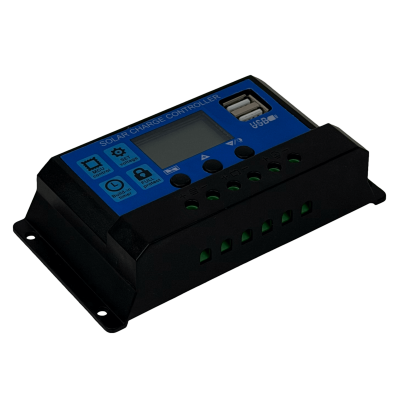 REG60A 12V/24V 60A FV-50V Regulador Carga PWM MPPT Solar 2-USB-A