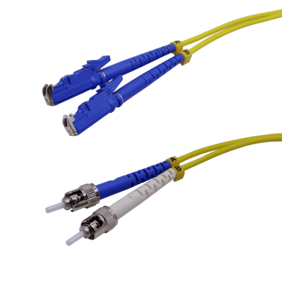 JFSET3 3mt E2000/UPC-ST/UPC Monomodo SM Dúplex Cable de Fibra Óptica 3.0mm 9/125