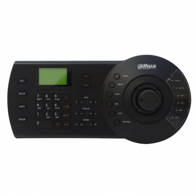 NKB1000 DAHUA Consola con Teclado y Palanca de Control LAN RS232-DB9-Macho RS485 RS422 USB Pantalla de Cristal Líquido