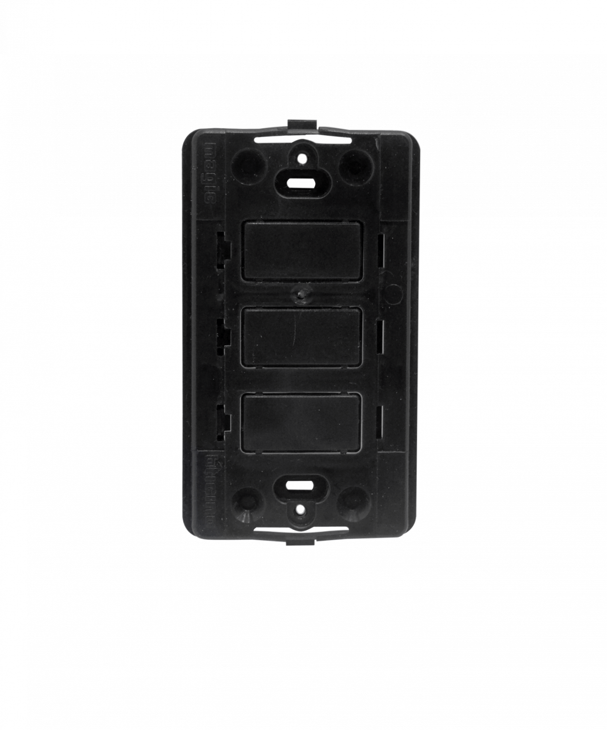 EBS503R BTICINO SOPORTE PLASTICO 3 PUESTOS MODULOS MAGIC