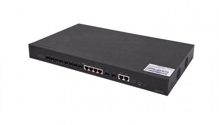 WK-OLT-4P. Terminal de Línea Óptica WOLCK de 4 Puertos EPON SFP 4-1000 4-SFP 1U para Bastidor RJ45-RS232-Consola RJ45-Administración