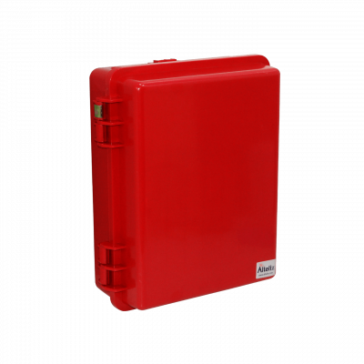 NP141105R ALTELIX Roja 355x280x127mm IP55 Envolvente Estanca NEMA3 Policarbonato+ABS