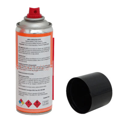 LIMPIA-CON Aerosol desengrasante para contactos eléctricos 180g removedor de suciedad y residuos oleosos