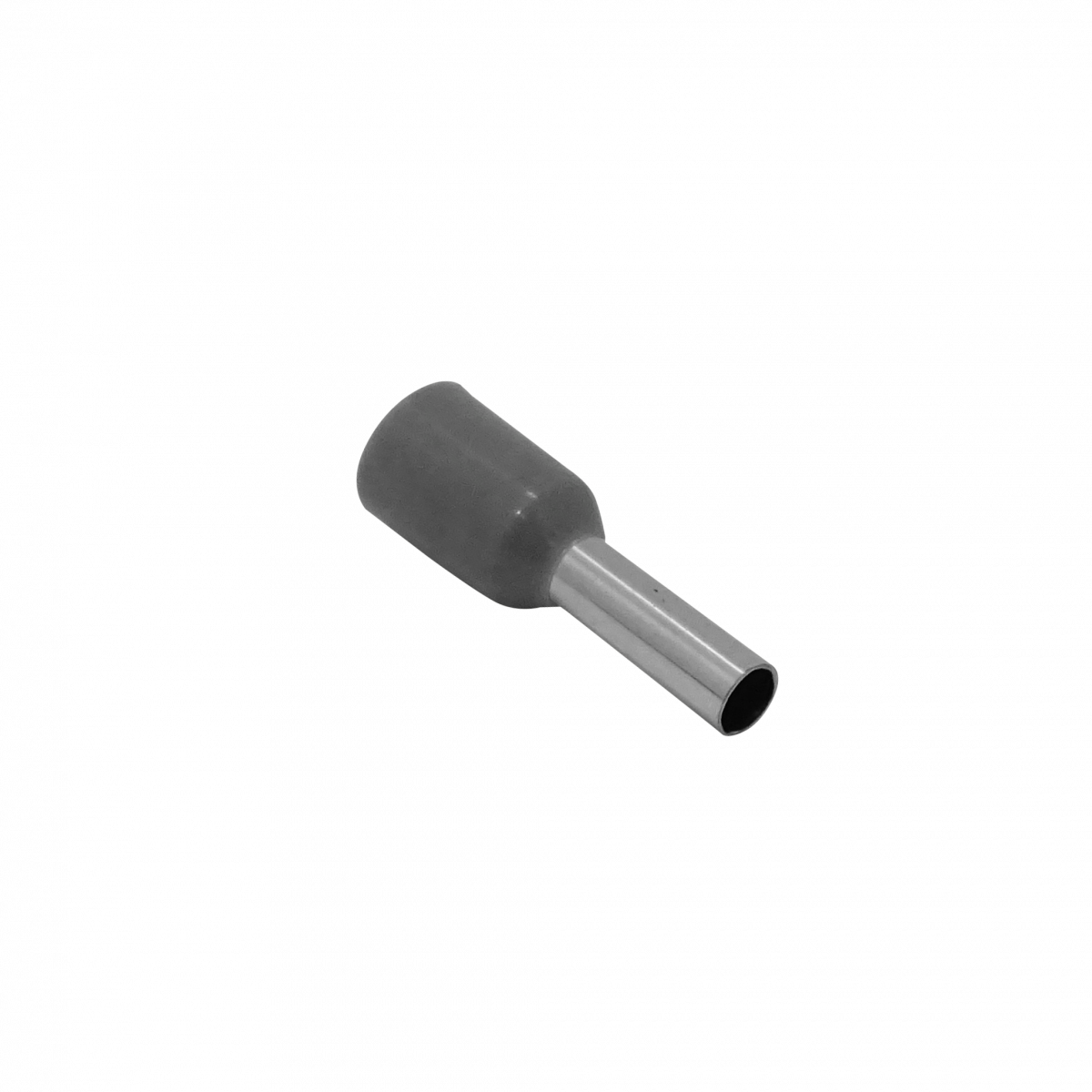 E2508-G. Gris 2,5mm2 8/15mm 100-unids AWG14 Ferrules Terminal Aislado Crimp