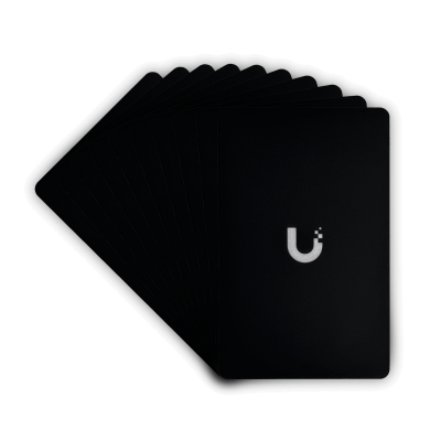UA-CARD10 UI Paquete de 10 Tarjetas de Proximidad NFC de 13,56MHz con Cifrado AES-128 para Unifi Access en Color Negro