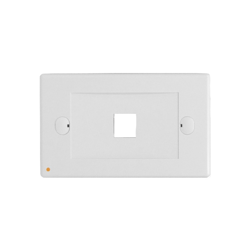 FP1HL LINKMADE Blanco Placa de Pared Horizontal para 1 Conector Keystone 70x114mm