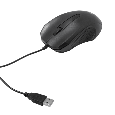 XTM165 XTECH Ratón con cable USB-AM de 125cm color negro sensor óptico
