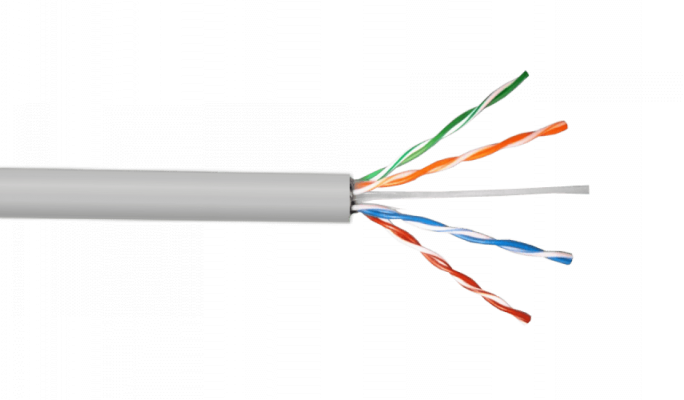 CBP-MG3 LINKCHIP Calibre 24AWG Gris Categoría 5e Cable de Red UTP Multifilar 305 Metros Cobre