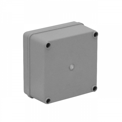 MGC-10 LINKCHIP 110x110x60mm Envolvente Impermeable Gris de Poliestireno con 4 Tornillos de PS, sin Embellecedores