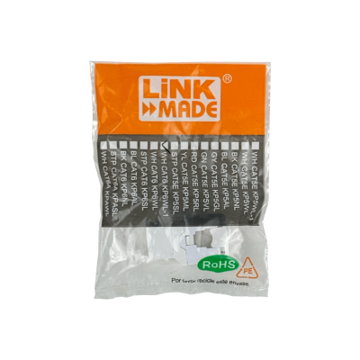 KP6WL-1 LINKMADE Conector Keystone Cat6 U/UTP Punchable Blanco 180° para Herramienta KPT