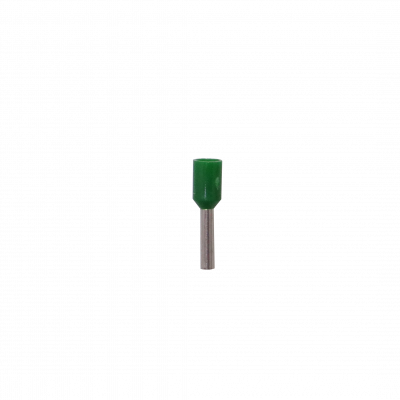 E1008-V Verde 1,0mm² 8/15mm Pack 100 Terminales Aislados Puntera Ferrules AWG18 Crimpeables