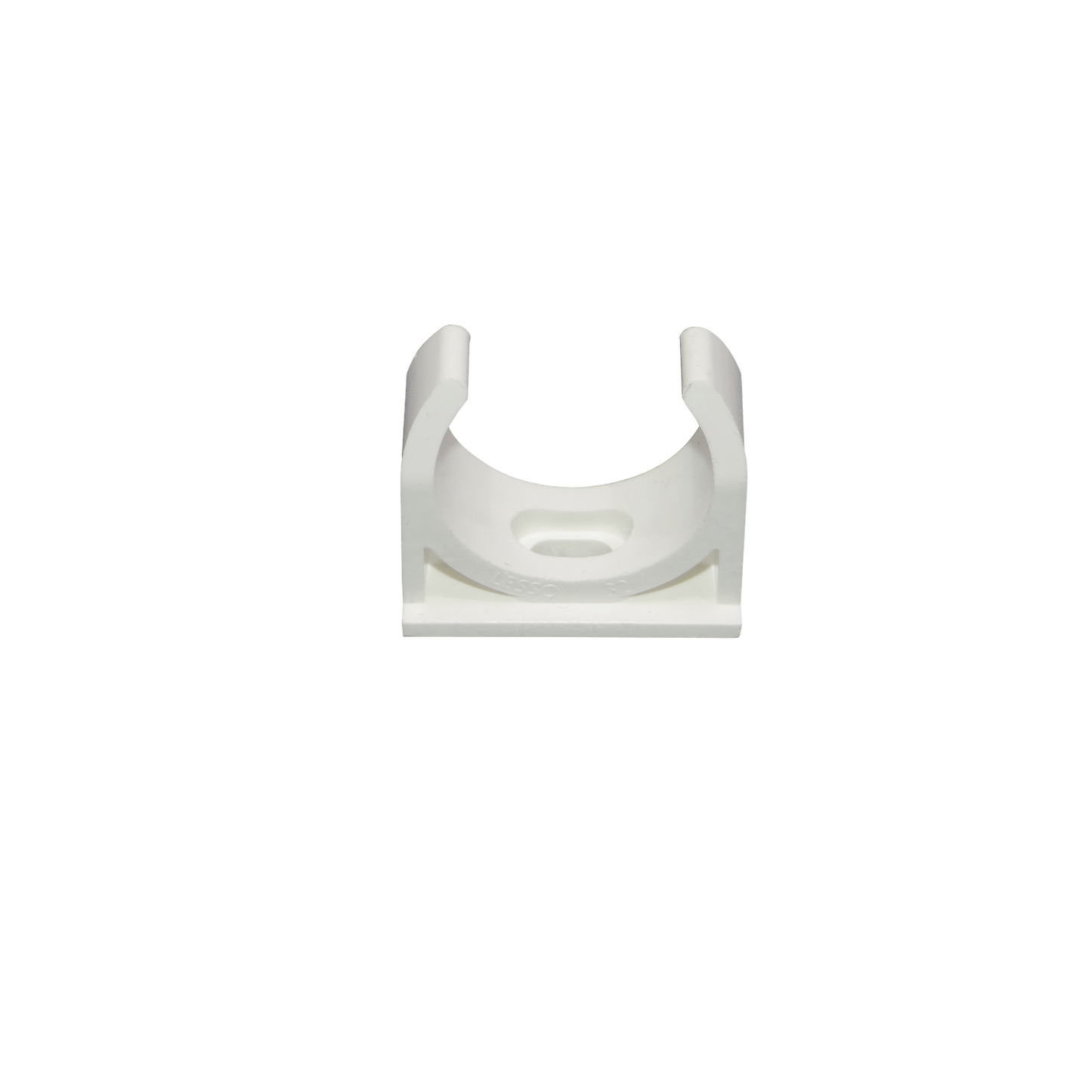PVC32-A LINKCHIP 32mm Abrazadera de Fijación para Tubo PVC Blanco con Tornillo
