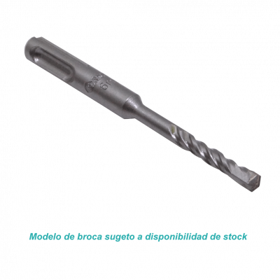 BROCA-611 6mm x 110mm Mecha para Martillo Perforador Hormigón SDS compatible-Hilti