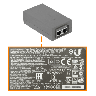 AF11-COMPLETE-HB-LIQ UBIQUITI USADO SOLO-100-LAN inc-DUP-H 11GHz c/antena 35dBi inc/PoE50V