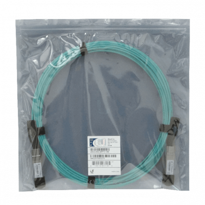 UA1-10 Cable de fibra óptica multimodo de conexión directa UBIQUITI 10m SFP+ 10Gbps calibre 3mm modelo UACC-AOC-SFP10-10M