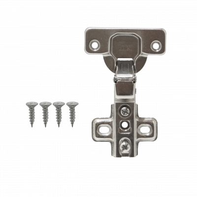 BISA-C Bisagra Semi-Curva Reten 35mm para Mueble inc-4-tornillos Cazoleta