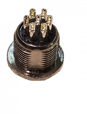 GX12MV-7 7-pin Macho Volante Conector Metalico GX12 Soldable Aviacion