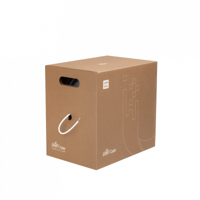 UC-C6-CMP UBIQUITI Cable de Red Par Trenzado No Apantallado Cat6 Interior Blanco 305m 23AWG 600MHz Caja
