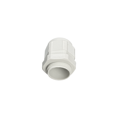 PG-16 Prensaestopas de PVC blanco con contratuerca para cable de 10 a 14mm