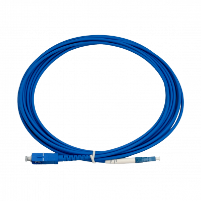 JBSLC5 Cable de Fibra Óptica Simplex Monomodo LSZH Blindado LC-SC 5 Metros 3.0mm 9/125um