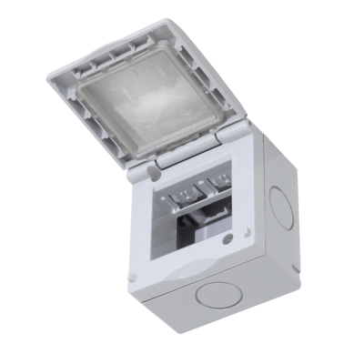 KEP-7 KALOP con Cubierta 2-Módulos Envolvente Gris IP55 2-Plazas Sigma KL42213