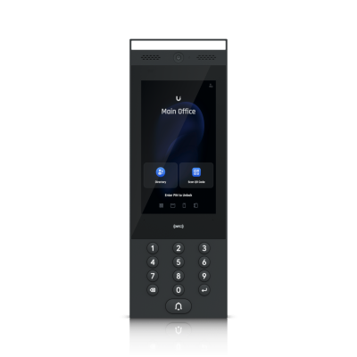 UA-INTERCOM UBIQUITI Intercomunicador IP65 Multitáctil con PoE, Bluetooth, NFC 13,56MHz y Ethernet 1-1000
