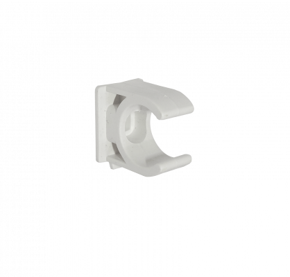 PVC16-A LINKCHIP 16mm Abrazadera de Sujeción Grapa para Cañería PVC Blanca Tornillo