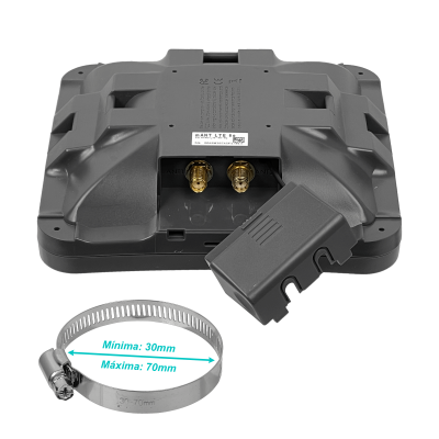 MANT-LTE-5O MIKROTIK Antena 2x2 de 5dBi, 699-2690MHz (0,7-2,7GHz), con 2 Conectores SMA-Hembra y Dimensiones 129x129x34mm