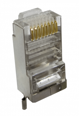 TC-CON-100 UBIQUITI 100unids. Conector STP FTP RJ45-Macho Cat5e Blindado c/Tierra