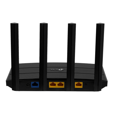 AX12 TP-LINK WiFi6 AX1500 Doble Banda 5GHz+2,4GHz 1201+300mbps 4-antenas-fijas 3-LAN 1-WAN