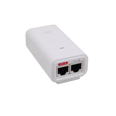 POE-24-12W-G UBIQUITI Inyector PoE Gigabit de 24VDC y 12W, corriente de 0,5A, con protección ESD, necesita cable categoría 5