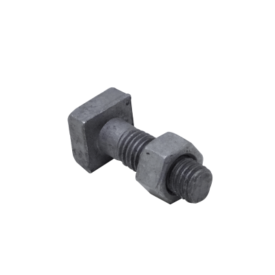 GTL00175 1/2 x 1 1/2 Tornillo Cabeza Cuadrada-20mm Contratuerca Hexagonal-19mm-3/4 0,5x1,5pulgadas
