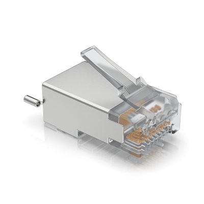TC-CON UBIQUITI 100unids. Conector STP FTP RJ45-Macho Cat5e Blindado c/Tierra
