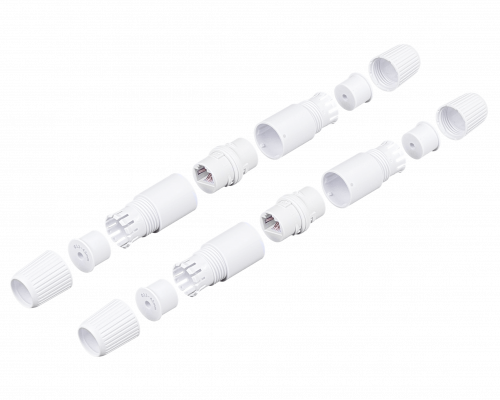 UACC-CC6A UI 2 unidades Acoplador Exterior Cat6A RJ45-HH IPX6 UACC-RJ45-COUPLER-C6A-OUTDOOR