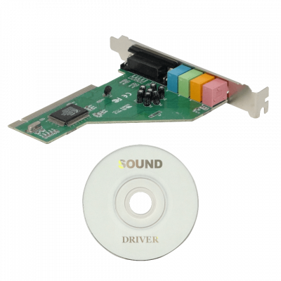 PCI-SND Placa de Audio 4.1 PCI-Legacy 4-3,5MM-H 1-DB15-H 2-hileras 8738/PCI-X