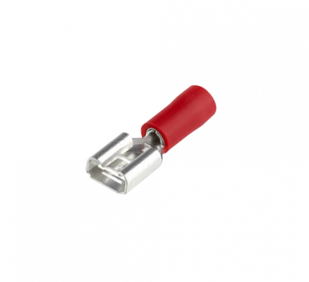 TFRH-65. 6,35x0,8mm 100u Rojo Hembra Semi-Aislado Faston 0,5-1,5mm2 FDD1.25-250