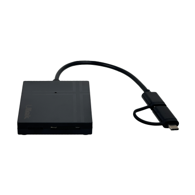 LECTOR-SDU ULINK Lector USB3.0 USB-A-C Multitarjeta SD mSD TF CF XD UL-RD500