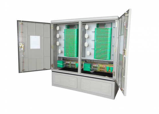 RKF-2 FIBRA 108-ODF incl-1152-SC/APC 62x148x154cm 4-Puerta Exterior-Suelo IP65