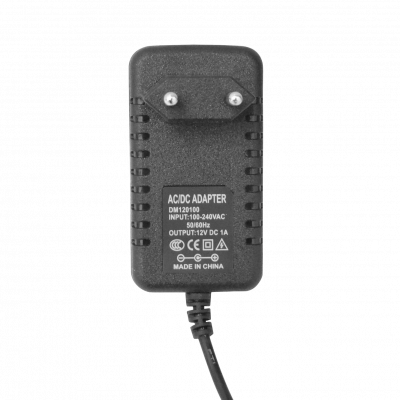 F12-1C Plug-5,5x2,5mm 12V 1A 12W Plastica interior Fuente Poder Cable-85cm