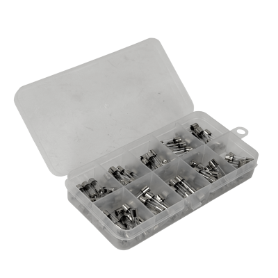 FUSE-5X20 CAJA 100-unids. 0,2A-20A 5x20mm 250V Fusible Rapido Cilindrico Vidrio
