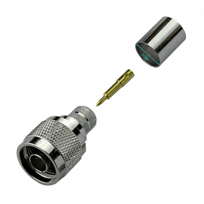 NM4C N-Macho CA400 LMR400 Conector Crimpeable Serie-400