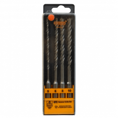 BROCAS-ROTOM SET 4 PIEZAS BROCAS SDS PLUS PARA CONCRETO 5-6-8-10mm x 100mm TIPO ROTOMARTILLO